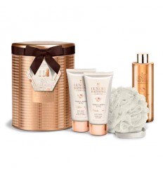 Set baño Grace Cole de 4 piezas en caja metálica