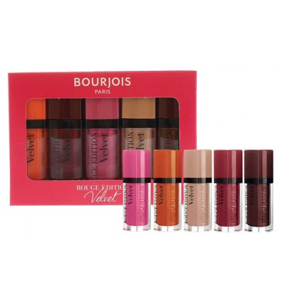 BOURJOIS Velvet SET 5 lipsticks con aplicador