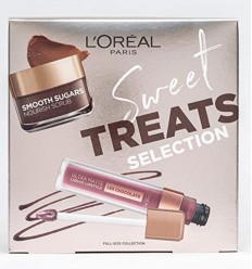 L'ORÉAL SWEET TREATS Set gloss ultra matte y mascarilla azúcares suaves y manteca de cacao L'ORÉAL SWEET TREATS Set gloss ultra matte y mascarilla azúcares suaves y manteca de cacao