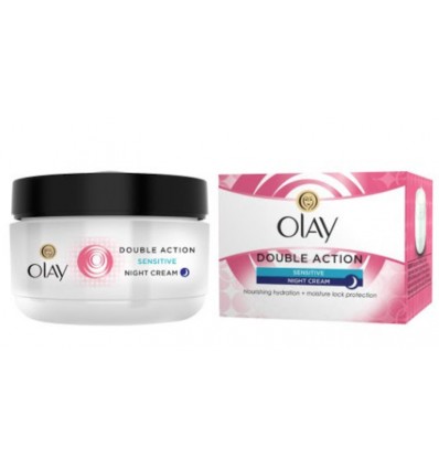 OLAY DOBLE ACCIÓN CREMA DE NOCHE PIELES SENSIBLES 50 ml