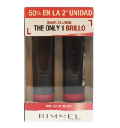 RIMMEL THE ONLY ONE BARRA DE LABIOS DUPLO Tono Best of the Best 510