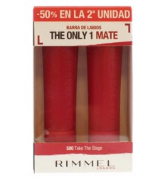 RIMMEL THE ONLY 1 MATE BARRA DE LABIOS DUPLO 500 TAKE THE STAGE 3.4 g RIMMEL THE ONLY 1 MATE BARRA DE LABIOS DUPLO 500 TAKE THE STAGE 3.4 g