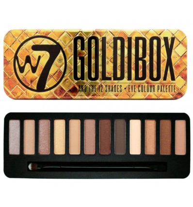 W7 Make up - Paleta de sombras Goldibox 15,6 g