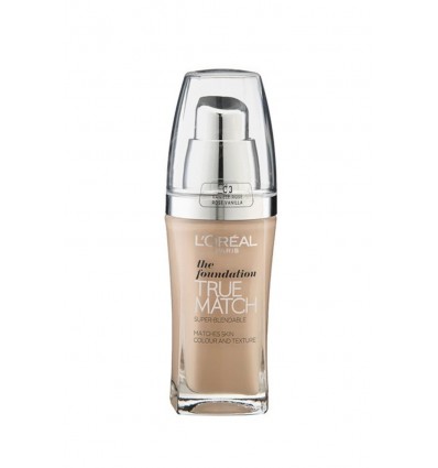 L'ORÉAL TRUE MATCH SPF 17 MAQUILLAJE FLUIDO R3/C3 ROSE BEIGE 30 ml