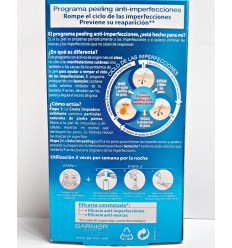 GARNIER PURE Anti-Imperfecciones Crema Exfoliante 50 ml + Solución Peeling 50 ml GARNIER PURE Anti-Imperfecciones Crema Exfoliante 50 ml + Solución Peeling 50 ml