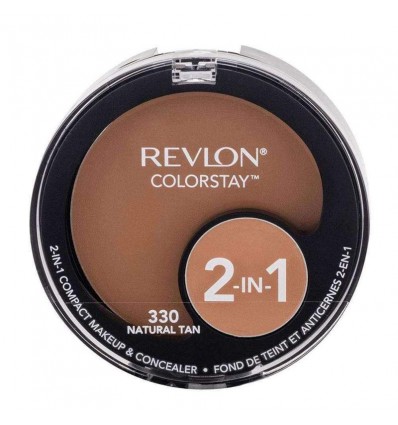 Revlon Colorstay Maquillaje Natural Compacto 2-en-1 tono natural 330