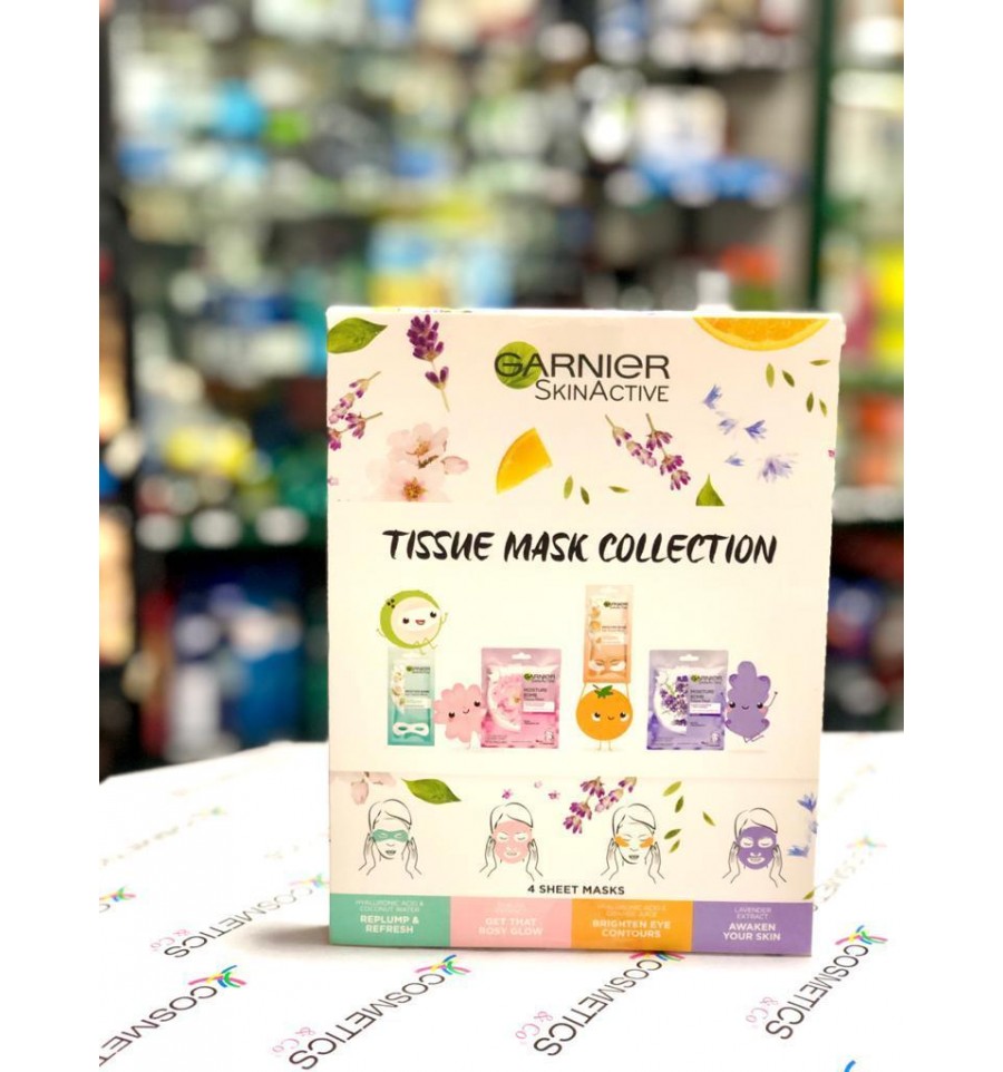 Garnier Tissue Mask Collection Pack mascarillas faciales - Cosmetics Co