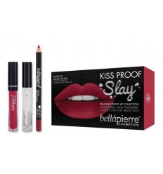 BELLAPIERRE KISS PROOF SLAY LIP KIT HIBISCUS