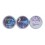 UNICORN pack 3 velas 125 g con aromas Granada, Gardenia y Fresa
