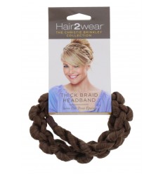 HAIR2WEAR TRENZA CAPILAR GRUESA CASTAÑO CLARO