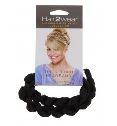 HAIR2WEAR TRENZA CAPILAR GRUESA CASTAÑO OSCURO