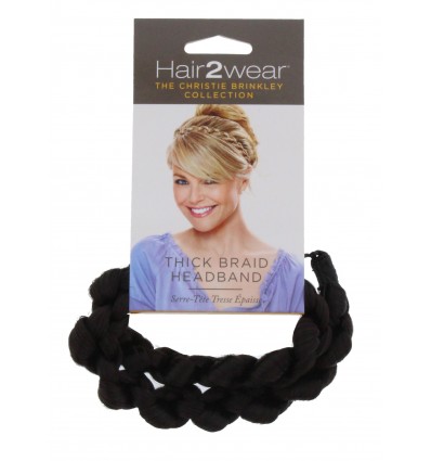 HAIR2WEAR TRENZA CAPILAR GRUESA CASTAÑO OSCURO