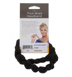 HAIR2WEAR TRENZA CAPILAR GRUESA CASTAÑO OSCURO