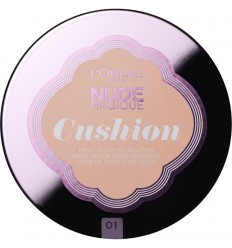 L'ORÉAL Nude Magique Cushion Dewy Glow Foundation Tono 01 Porcelain 14,6 g L'ORÉAL Nude Magique Cushion Dewy Glow Foundation Tono 01 Porcelain 14,6 g