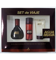 AGUA BRAVA SET DE VIAJE EDC 50 ml + AFTER SHAVE BALM 50 ml + FOAM SHAVE 50 ml