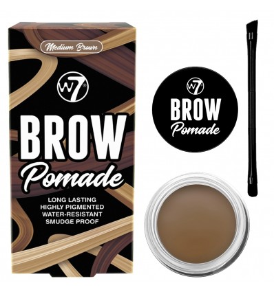 W7 Brow Pomade Long Lasting Pomada Cejas Tono Medium Brown