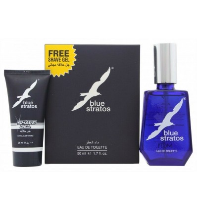 BLUE STRATOS EDT 50 ml SPRAY + FREE SHAVE GEL