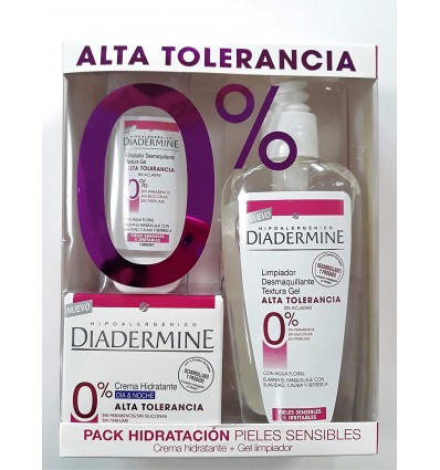 DIADERMINE ALTA TOLERANCIA CR ANTIARRUGAS DIA Y NOCHE 50 + LECHE LIMPIADORA 200+ GEL LIMPIADOR 30ML