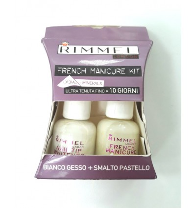 RIMMEL FRENCH MANICURE KIT 436 WHITE BRIGHT 2 X 8 ML