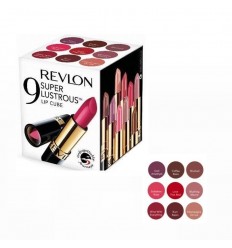 REVLON SUPER LUSTROUS LIP CUBE 9 Lipsticks