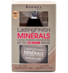 RIMMEL LASTING FINISH MINERALS POLVOS SUELTOS 12H TONO 201 CLASSIC BEIGE 6.5 g