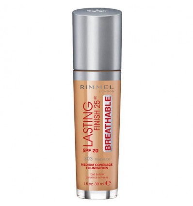 RIMMEL LASTING FINISH BREATHABLE MAQUILLAJE 303 TRUE NUDE 30 ML