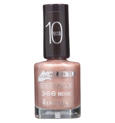 RIMMEL LYCRA WEAR 10 DAYS ESMALTE 366 BEIGE 12 ML