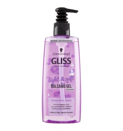 GLISS LIGHT & SHOF BALSAMO GEL 200 ML