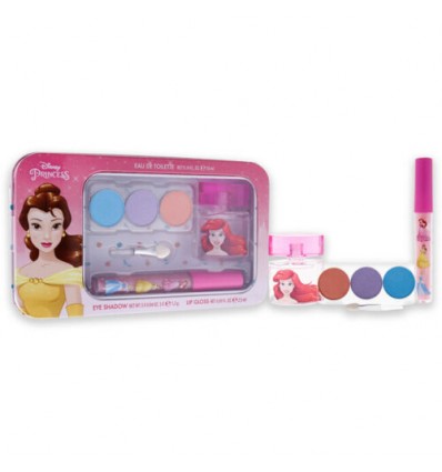 DISNEY PRINCESAS SET MAQUILLAJE LATA METÁLICA