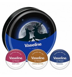 VASELINE LIP THERAPY ROSY 20 GR + ORIGINAL 20 GR + COCOA 20 GR EDICCIÓN ESPECIAL LATA