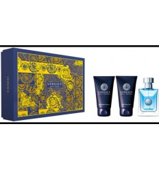 VERSACE POUR HOMME EDT 50 ML SPRAY + HAIR& BODY SHAMPOO 50 ML + AFTER SHAVE BALM 50 ML