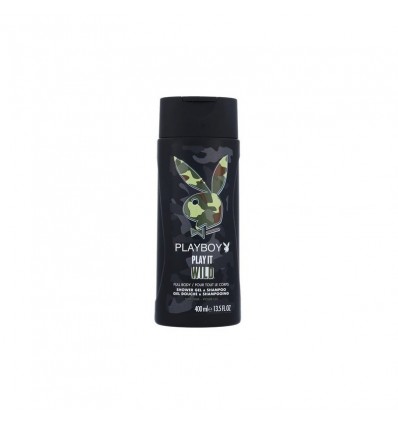 PLAYBOY PLAY IT WILD GEL DE DUCHA & CHAMPÚ 2 EN 1 PARA HOMBRE 400 ML