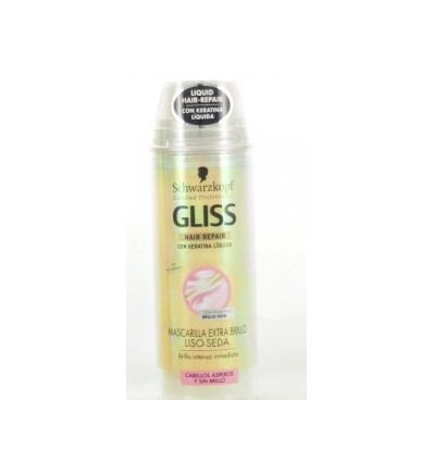 GLISS MASCARILLA EXTRA BRILLO LISO SEDA SIN ACLARADO 150 ML