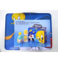 WARNER BROS LOONEY TUNES MALETÍN METÁLICO + EDT 75 ml SPRAY + GEL 250 ml