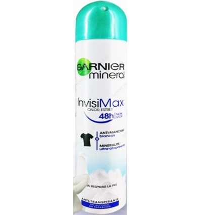 GARNIER INVISIMAX 48H DE OSPRAY ANTIMANCHAS BLANCAS 200 ML