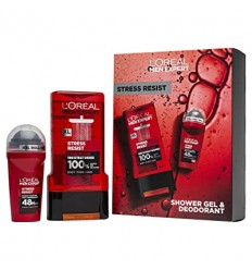 LOREAL MEN EXPERT STRESS RESIST SET GEL 300 ML + DEO ROLLON 50 ML