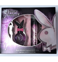SUPER PLAYBOY HER EDT 30 ML SPRAY + DEO SPRAY 75 ML SUPER PLAYBOY HER EDT 30 ML SPRAY + DEO SPRAY 75 ML
