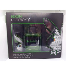 PLAYBOY BERLIN EDT 50 ml SPRAY + DEO SPRAY 150 ml + GEL 250 ml