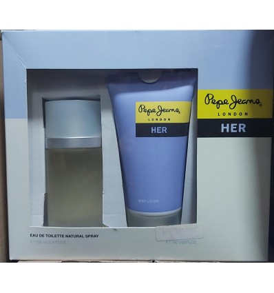 PEPE JEANS LONDON HER EDT 100 ML SPRAY + BODY LOTION 150 ML