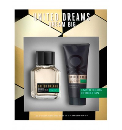 BENETTON DREAM BIG FOR MEN EDT 100 ML SPRAY + ADTER SHAVE 75 ML