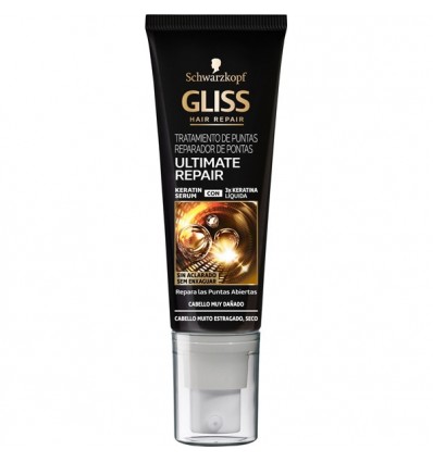 GLISS ULTIMATE REPAIR TRATAMIENTO DE PUNTAS PARADOR CABELLO MUY DAÑADO 50 ML + REGALO CHAMPÚ SECO 100 ML