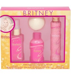 BRITNEY SPEARS FANTASY SET HAIR MIST 100 ml + BOMBA baño 75 g + GEL 95 ml + SALES 100 g