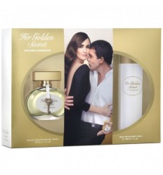 ANTONIO BANDERAS HER GOLDEN SECRET EDT 50 ML SPRAY + DEO SPRAY 150 ML ANTONIO BANDERAS HER GOLDEN SECRET EDT 50 ML SPRAY + DEO SPRAY 150 ML