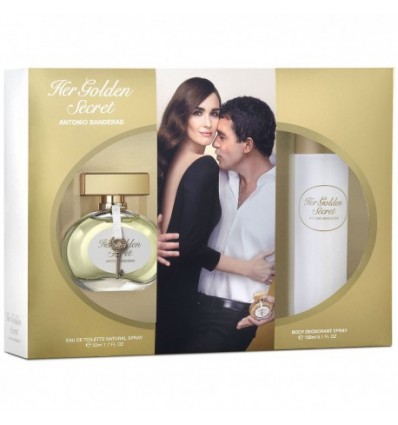 ANTONIO BANDERAS HER GOLDEN SECRET EDT 50 ML SPRAY + DEO SPRAY 150 ML