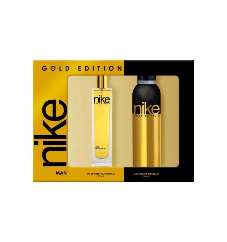 misil Residente cupón NIKE GOLD EDITION MAN EDT 100 ML + DEO SPRAY 200 ML - Cosmetics & Co