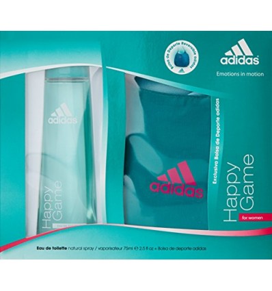 ADIDAS HAPPY GAME EDT 75 ml SPRAY + BOLSA DEPORTE