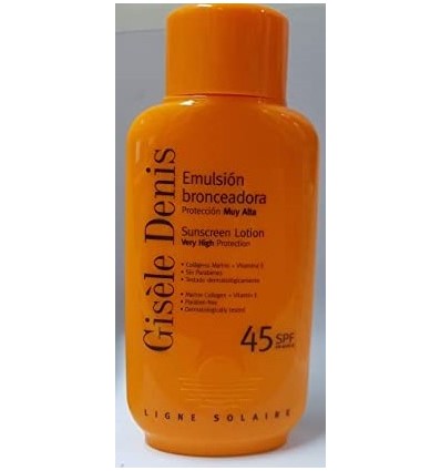 GISELE DENIS EMULSIÓN BRONCEADORA SPF 45 200 ml