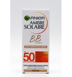 GARNIER AMBRE SOLAIRE BB CREAM 5 EN 1 SPF 50 TONO MEDIO 50 ml