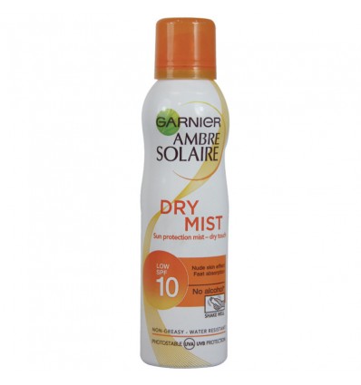 GARNIER AMBRE SOLAIRE DRY MIST SPF 10 SIN ALCOHOL 200 ML