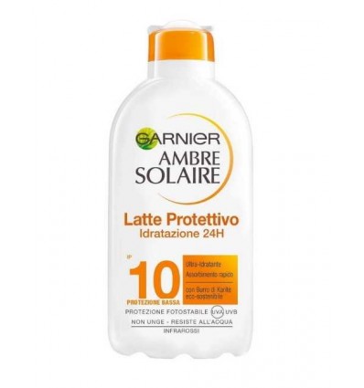 GARNIER LECHE SOLAR SPF 10 HIDRATANTE 24 H 200 ML